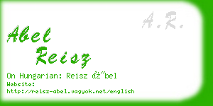 abel reisz business card